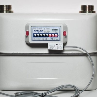 SGD gas meters with magnet controlled pulse sensor