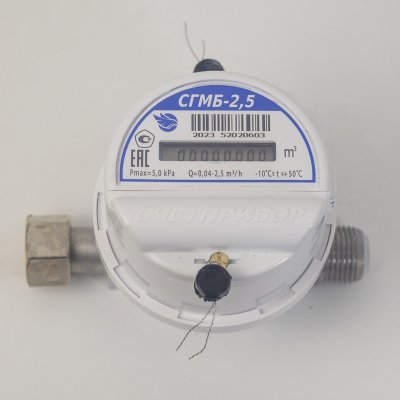 1Small-sized domestic gas meter SGMB-2.5